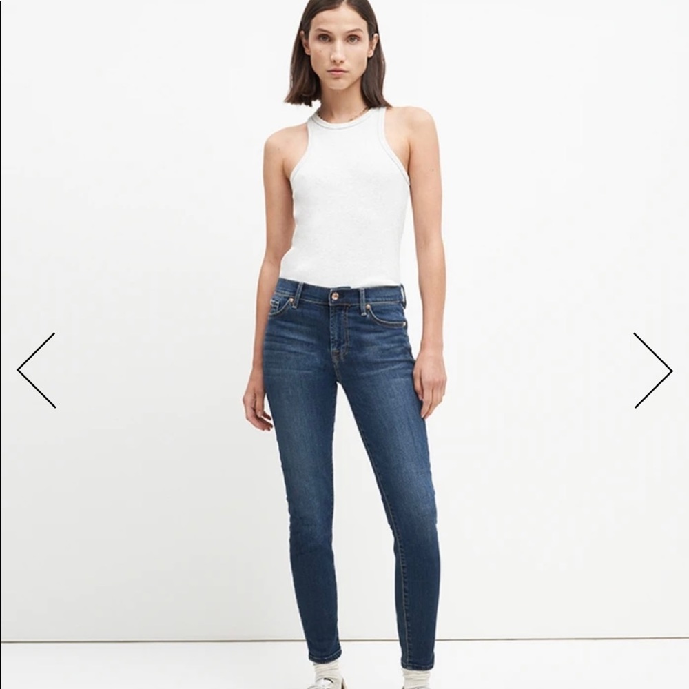 NWOT 7 for all mankind b(air) The Ankle Skinny Sz. 30